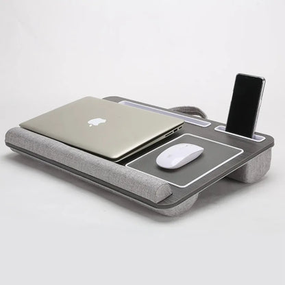 Portable Laptop Desk – Foldable Bamboo Sofa & Bed Table with Mouse Pad