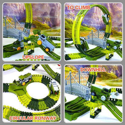 Dinosaur Racing Car Track Set