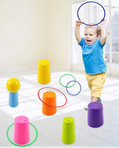 A fun two-in-one activity for indoor play, outdoor games, and family interaction.