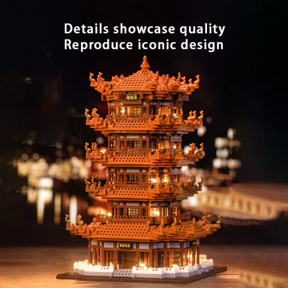Yellow Crane Tower Building Block Set – Chinese Architecture Model