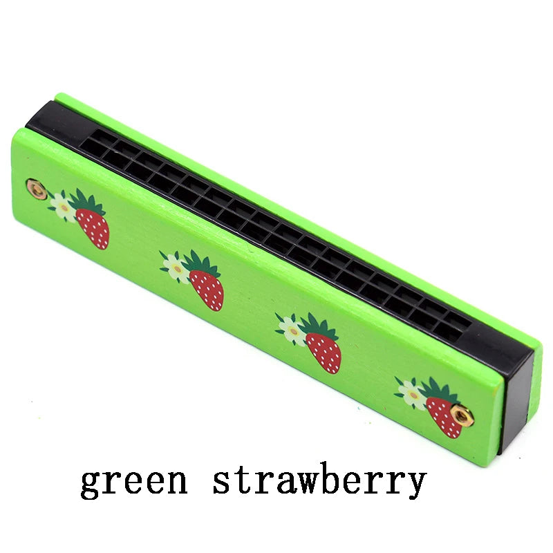 Wooden Harmonica Musical Instrument Toy for Kids