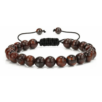 Tiger Eye Bracelet – Handmade Lava Rock Beaded Bracelet