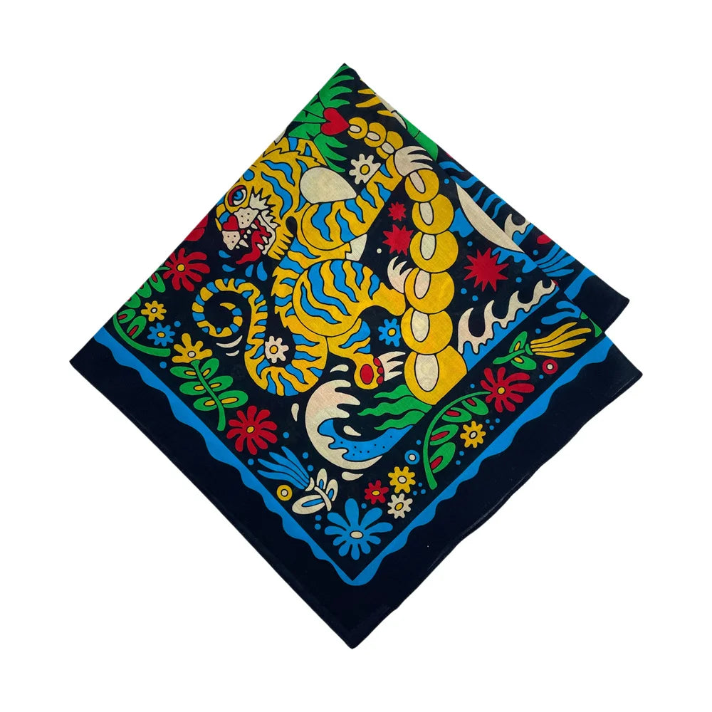 Cotton Bandana Scarf Skull Paisley Hip Hop Headband