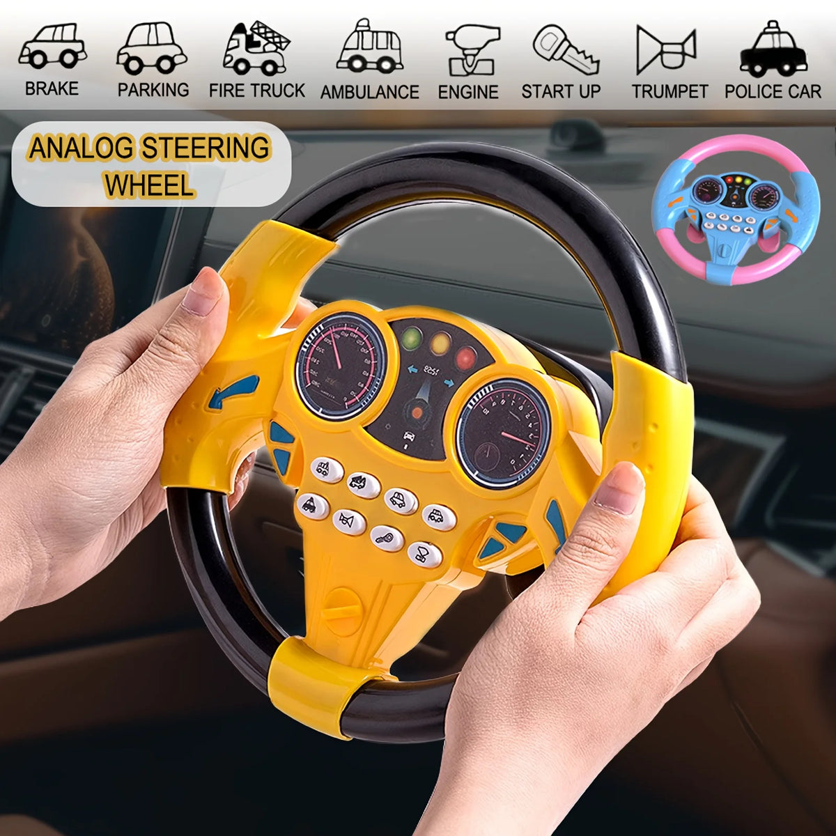 A simple driving-inspired toy for imaginative play and everyday learning.