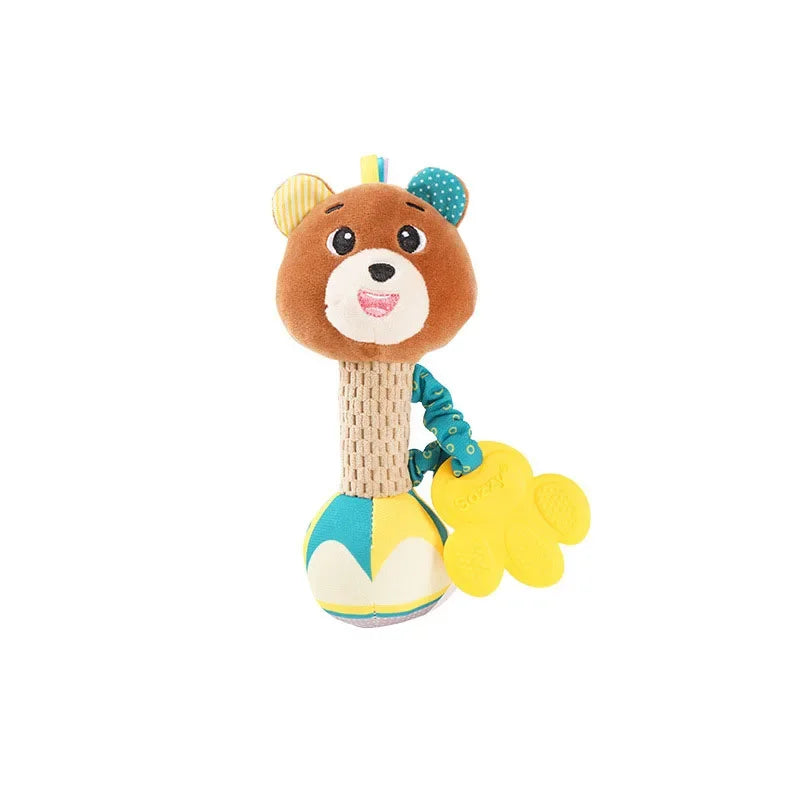 Soft Animal Baby Rattle Hand Grip Sensory Toy