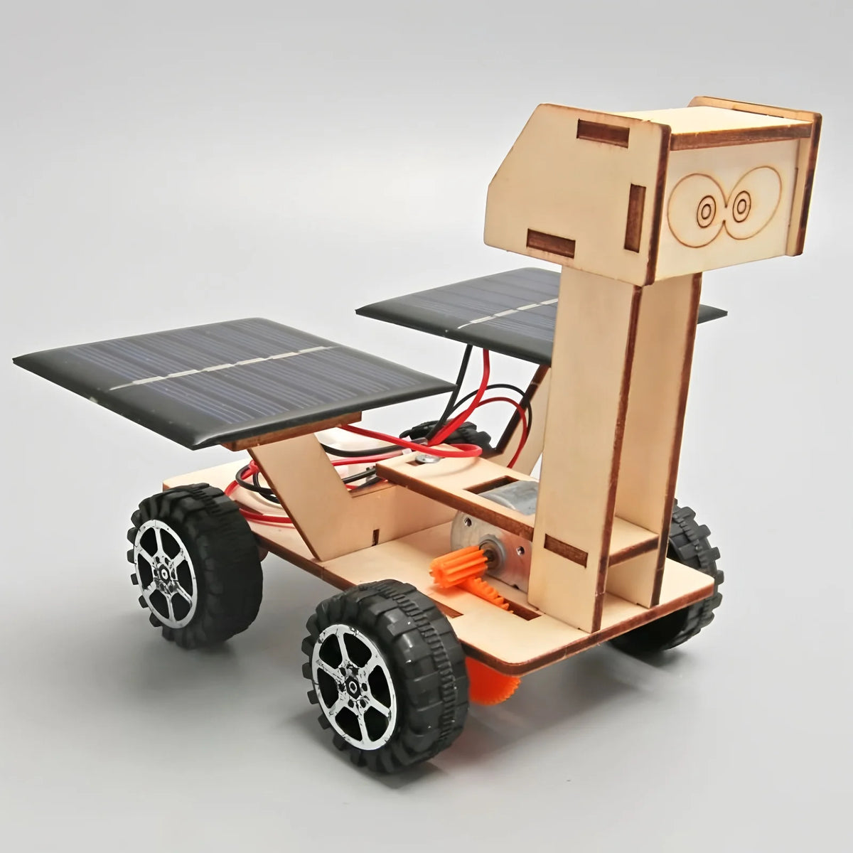 Solar Car STEM Kit – DIY Wooden Educational Model