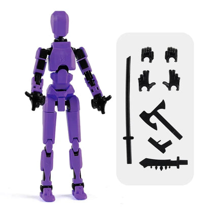 13-Joint Movable Robot Action Figure 3D Printed DIY Toy