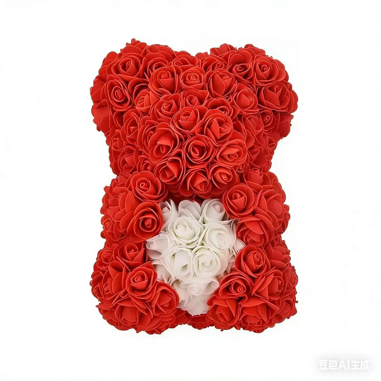 Rose Bear Gift 25cm Artificial Teddy Rose Bear with Box