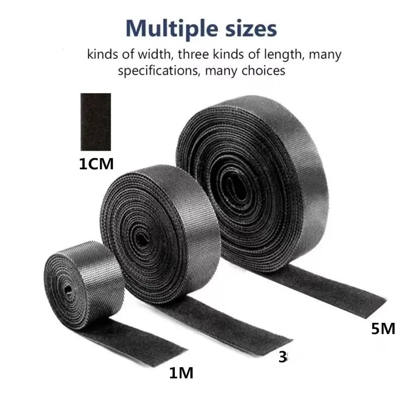 1/5M Cable Organizer Tape – Reusable Wire Winder & Cord Management Tie