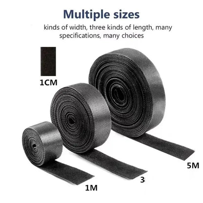 1/5M Cable Organizer Tape – Reusable Wire Winder & Cord Management Tie