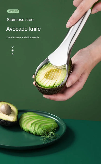 Avocado Knife Gadget – Stainless Steel Fruit & Vegetable Cutter
