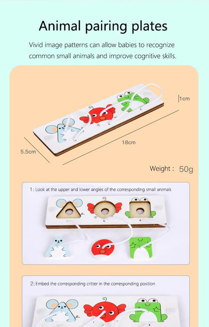 Busy Board Accessories DIY Montessori Wooden Lock Set