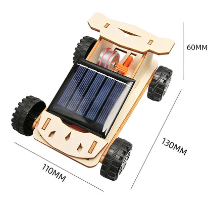 Solar Car STEM Kit – DIY Wooden Educational Model
