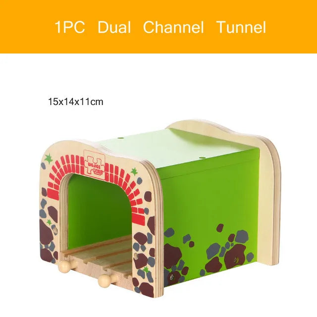 Wooden Train Track Accessories Station Airport Gas Station