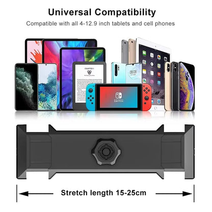90cm Bed Tablet Holder – 360° Rotating Metal Arm Stand for iPad & Phone