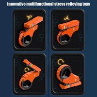 Rotary Finger Slider Fidget Toy 3D Printed Textured Desk Gadget