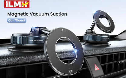 Magnetic Car Phone Holder 360° Foldable Vacuum Mount