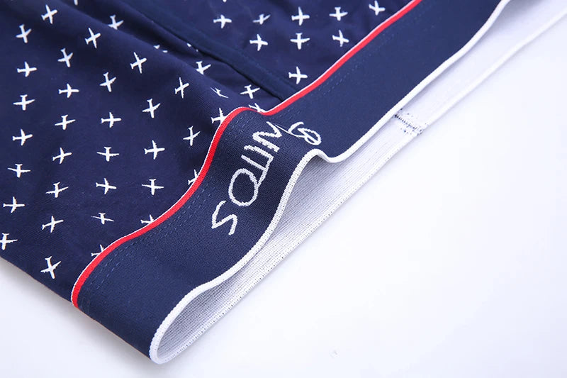 Men's Cotton Boxer Shorts 4PCS Soft Stretch Underwear Set