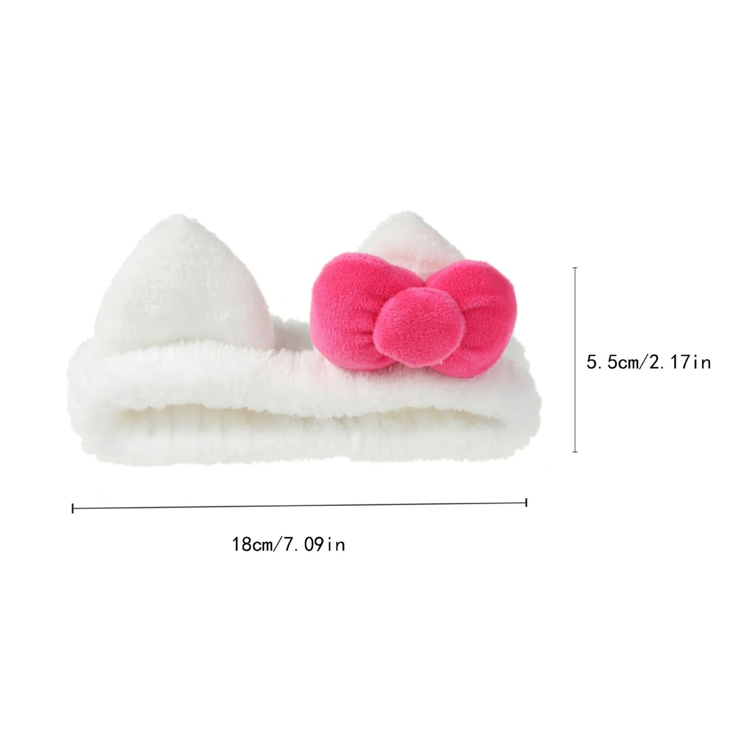 3PCS Cat Ear Headband Set Plush Hair Accessories for Women