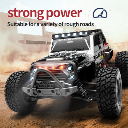 16103PRO 1:16 4WD Brushless RC Car – 70KM/H High-Speed Off-Road Truck with LED Lights