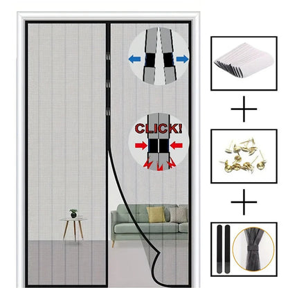 Magnetic Screen Door – Automatic Mosquito Mesh Curtain