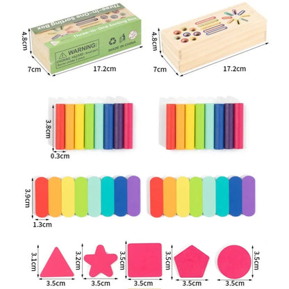 Wooden Color Sorting Toy – Shape Learning Game