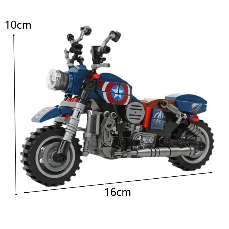 Anime Motorcycle Building Blocks – DIY Model Display Toy