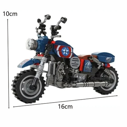 Anime Motorcycle Building Blocks – DIY Model Display Toy