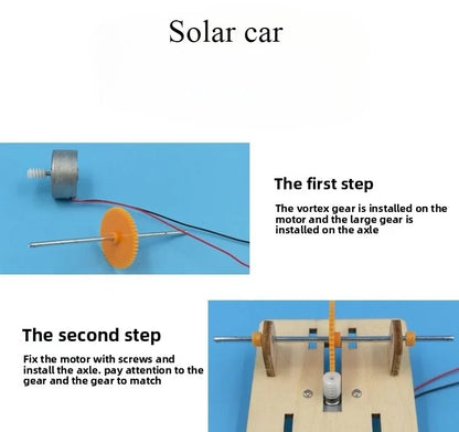 Solar Car STEM Kit – DIY Wooden Educational Model