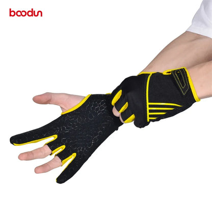 Bowling Gloves with Three Fingers Exposed, High Elasticity, Breathable, Portable, Professional Bowling Gloves 1194