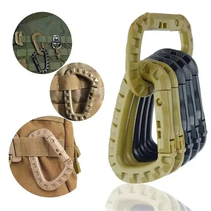 Tactical Carabiner Clip D Ring Backpack Utility Hook