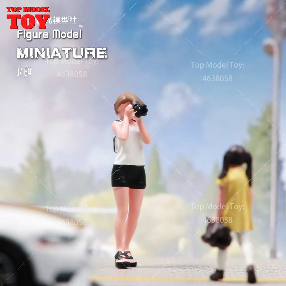 1/64 Miniature Figures Model Car Accessories Scene People Set