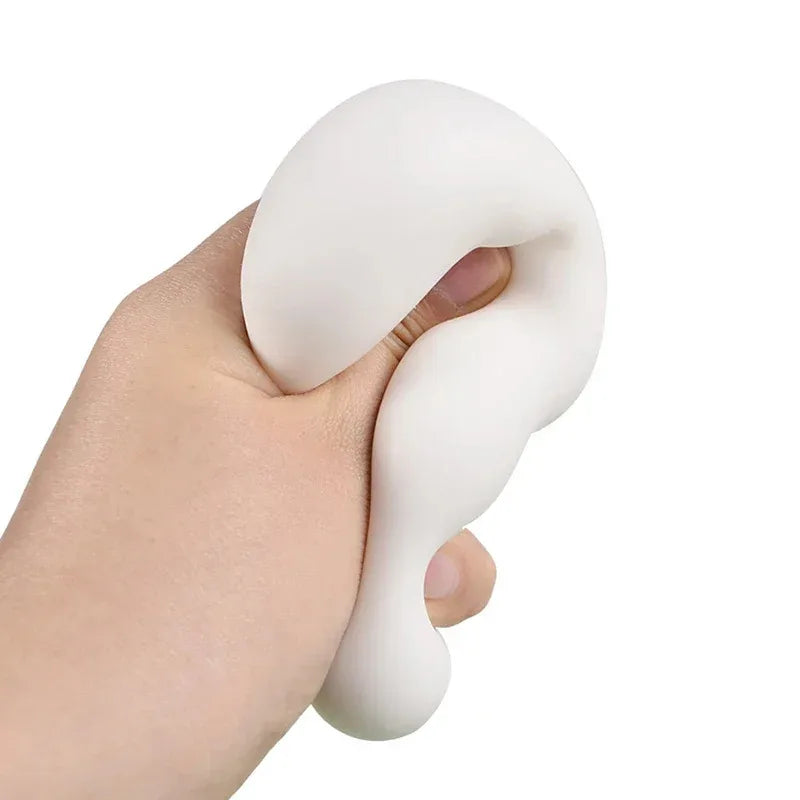 Cute Tofu Stress Ball Squishy Fidget Toy for Relaxation