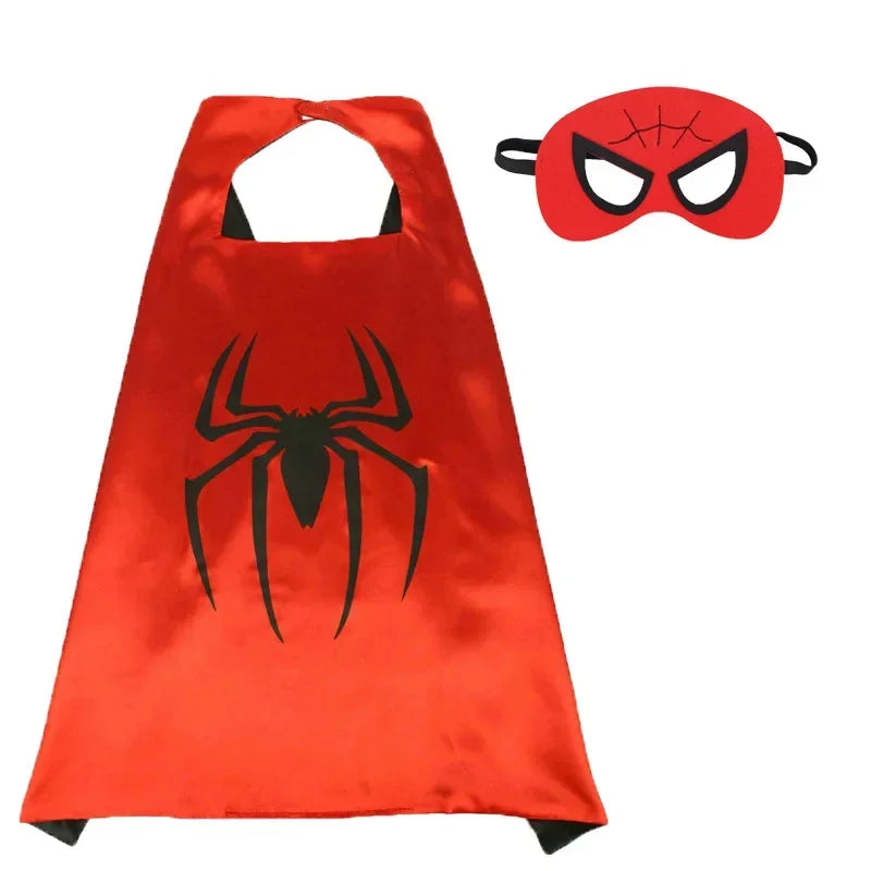 Superhero Masquerade Mask Cape & Eye Mask Cosplay Set