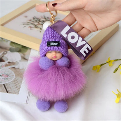 A charming plush accessory for handbags, school bags, wallets, car keys, and everyday gifting.