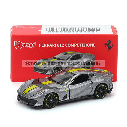 Bburago Ferrari 1:64 Diecast Pull Back Car with Lights & Sound