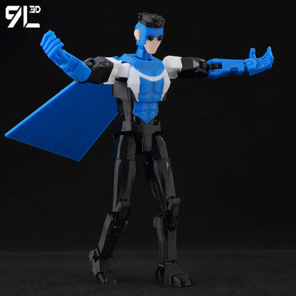 Invincible Boy Action Figure 14cm 3D Printed Poseable Model