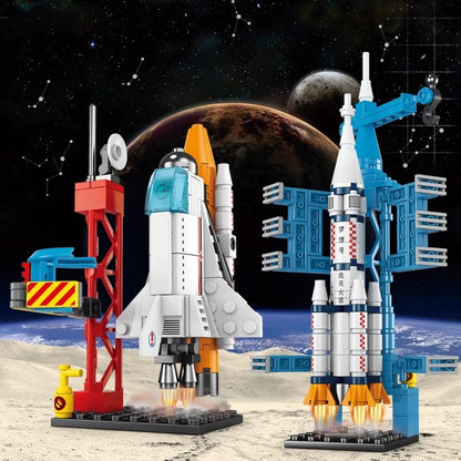 A hands-on building activity for creative play, assembling practice, and space-themed fun.