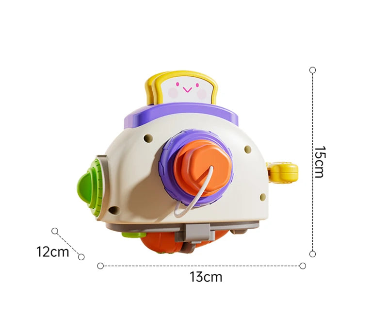 Baby Busy Board Cube Montessori Sensory Activity Toy