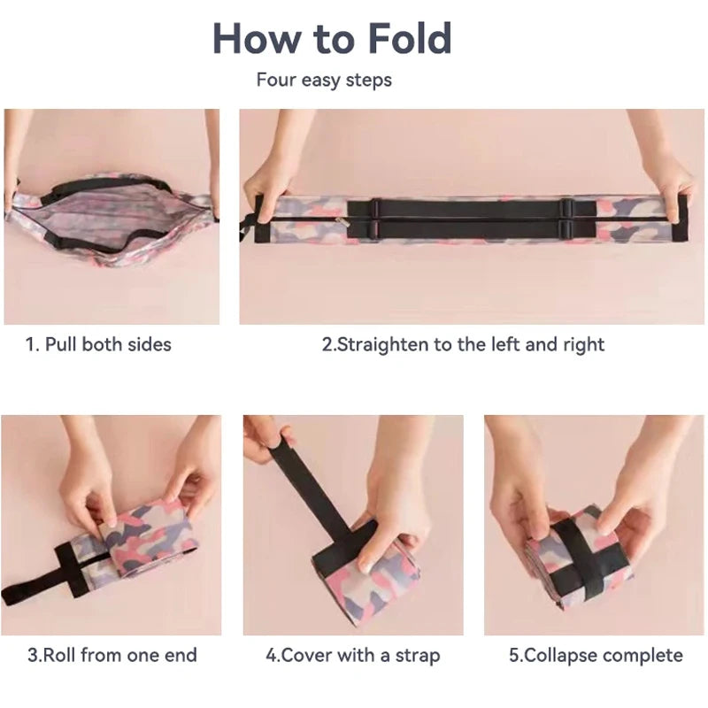 Foldable Reusable Shopping Bag – Lightweight Grocery & Travel Tote