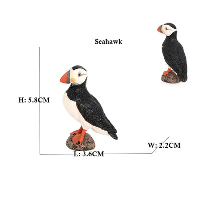 Bird Animal Figures Kiwi Peacock Phoenix Toucan Figurines