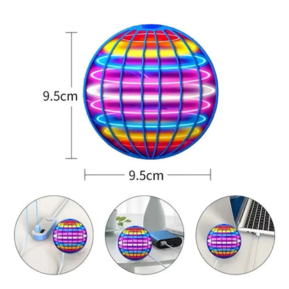 Boomerang Hover Ball with LED Lights & Flying Spinner Design