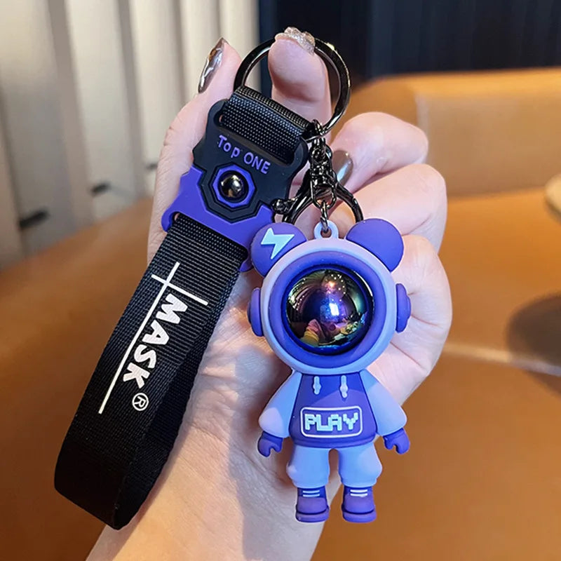 A cute decorative keychain for backpacks, handbags, car keys, and matching gifts.