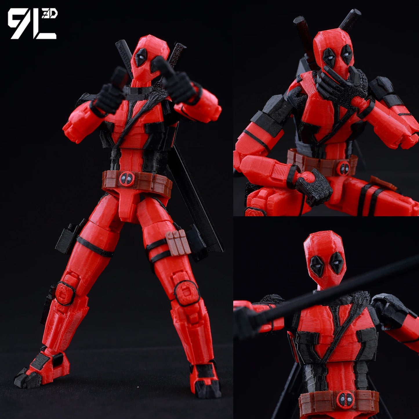 14cm Multi Jointed Action Figure 3D Printed Poseable Collectible Toy