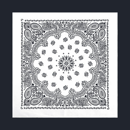 Oversized Paisley Bandana 70cm Cotton Hip Hop Head Scarf