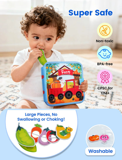 3D Farm Busy Board Quiet Book for Kids
