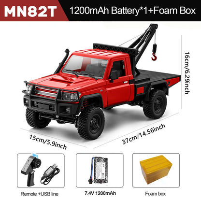MN82S 4WD RC Crawler Pickup Truck 1:12 Scale Off-Road Car