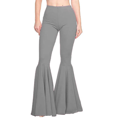High Waisted Wide Leg Pants for Women Stretch Bell Bottom Trousers