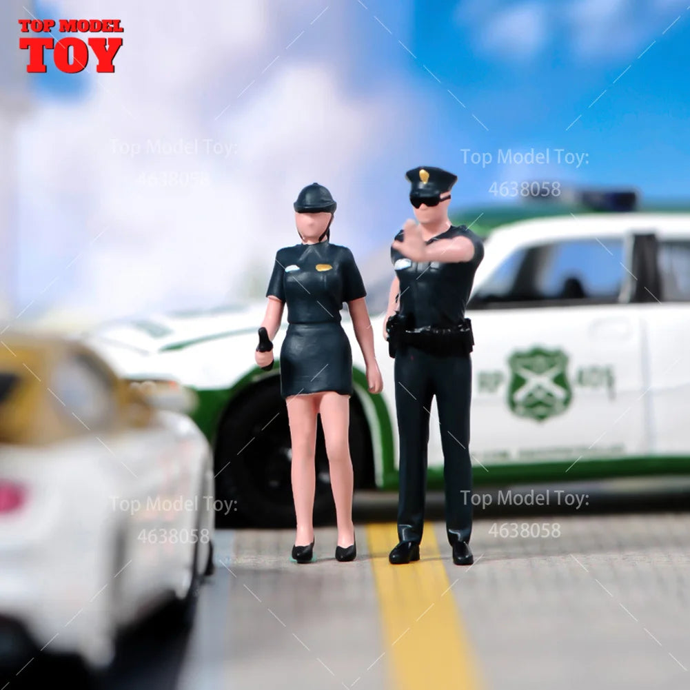 1/64 Miniature Figures Model Car Accessories Scene People Set