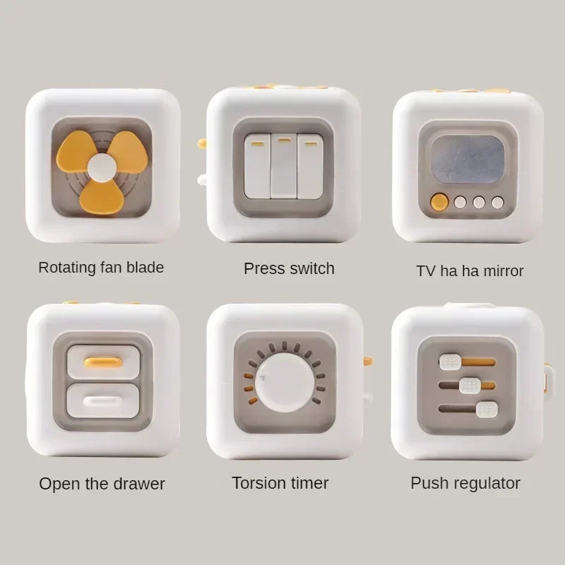 6-in-1 Montessori Activity Cube Sensory Busy Board Toy